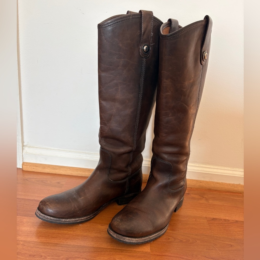 Frye Dark Brown Leather Boots